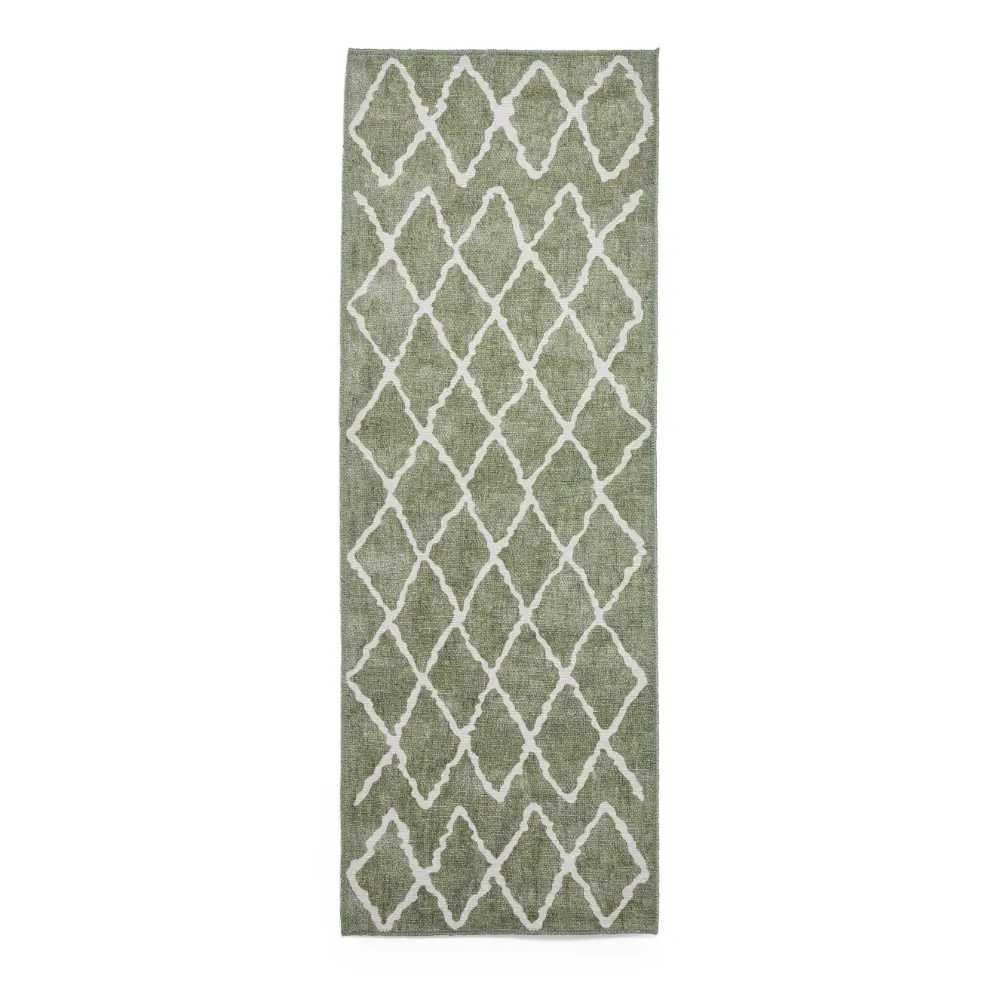 Coral H1060 Green Berber Washable Rug - Image 2