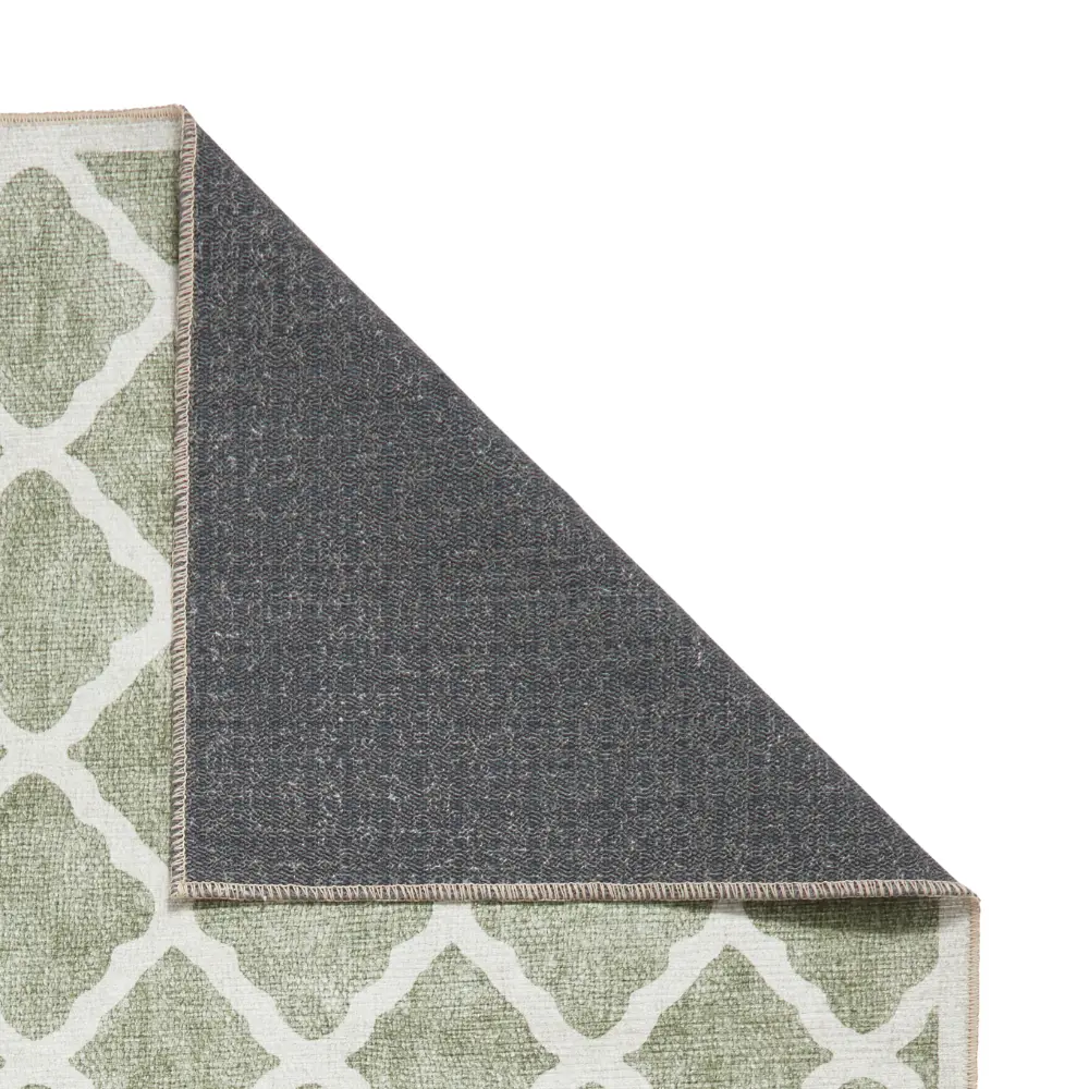 Coral H1063 Green Modern Washable Rug - Image 8