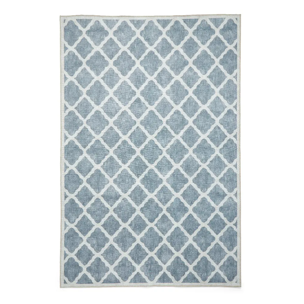 Coral H1063 Grey Modern Washable Rug - Image 7