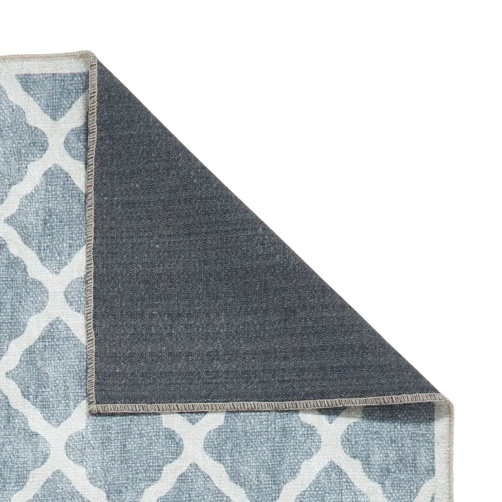 Coral H1063 Grey Modern Washable Rug - Image 8