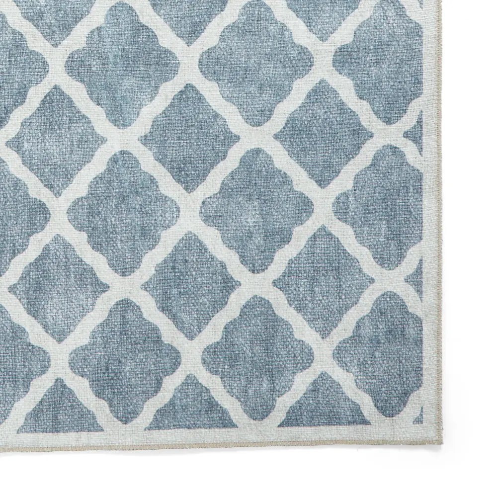 Coral H1063 Grey Modern Washable Rug - Image 9