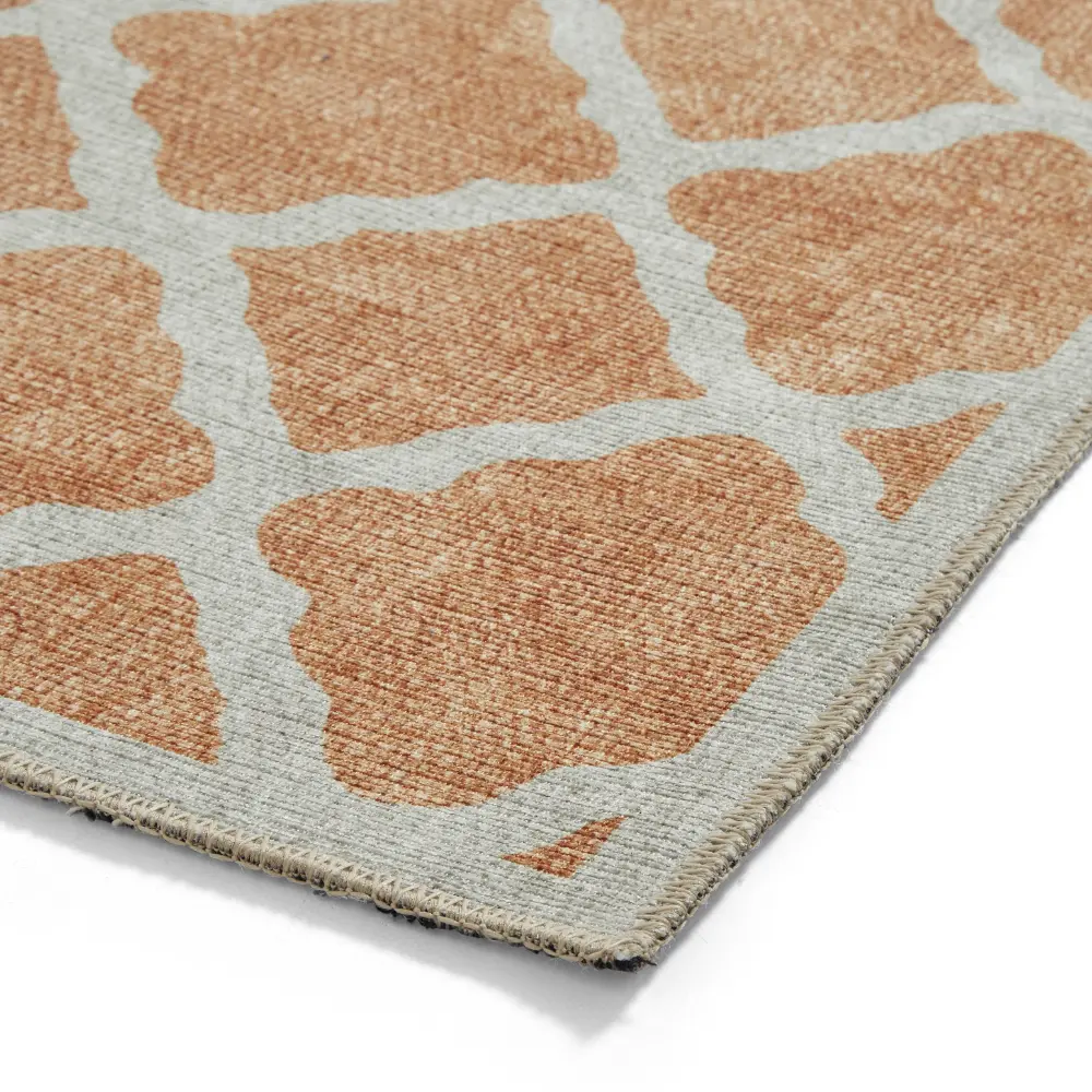 Coral H1063 Yellow Modern Washable Rug - Image 10
