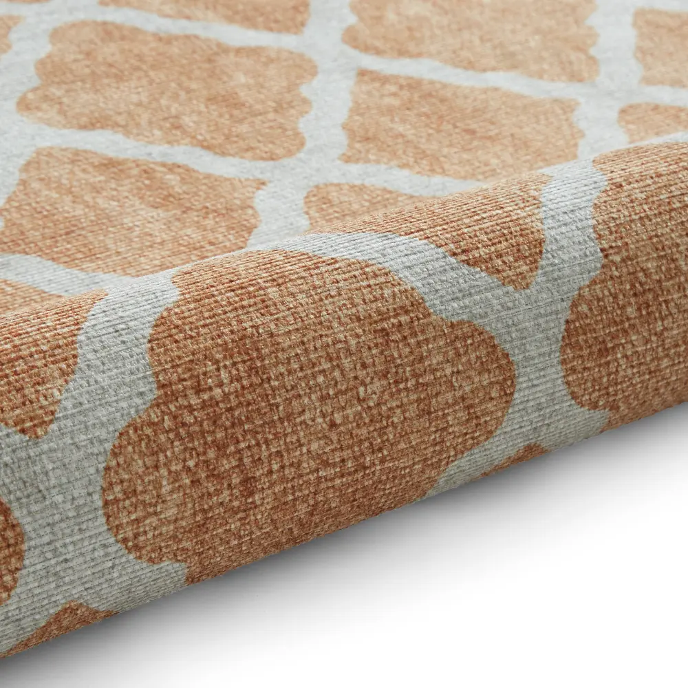 Coral H1063 Yellow Modern Washable Rug - Image 5