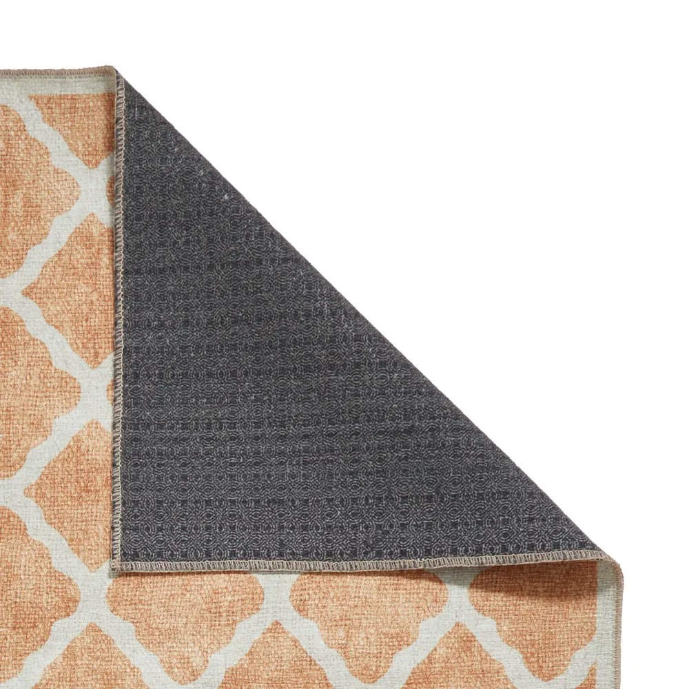 Coral H1063 Yellow Modern Washable Rug - Image 7