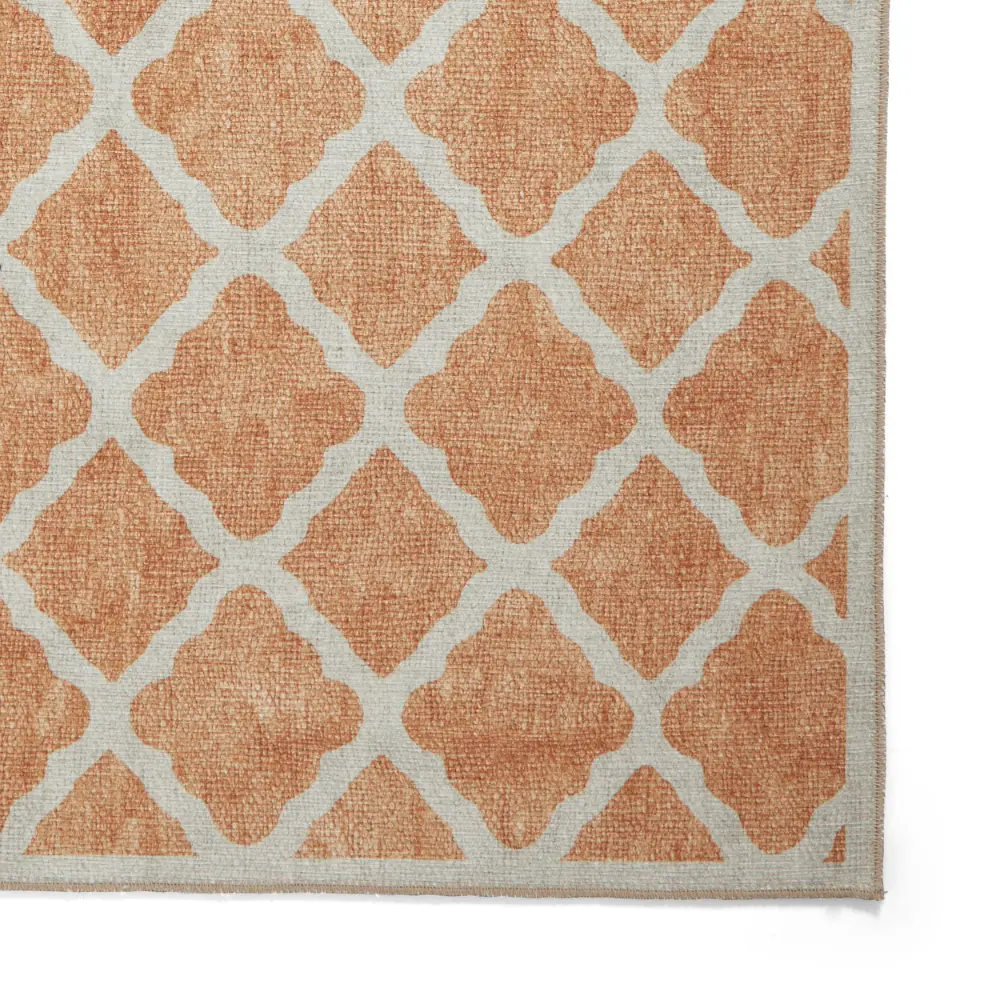 Coral H1063 Yellow Modern Washable Rug - Image 8