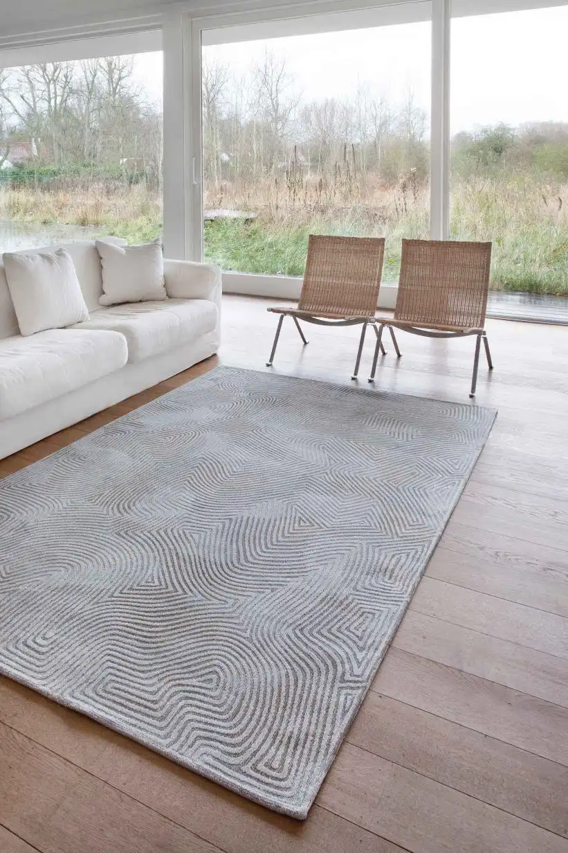 Coral Meditation 9228 Oyster White Washable Rug - Image 3