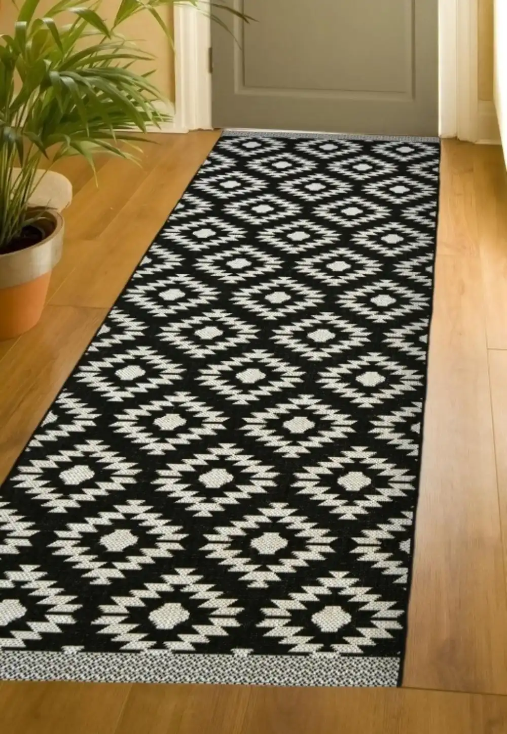 County Indoor Outdoor Genesis BLACK Rug - Image 4