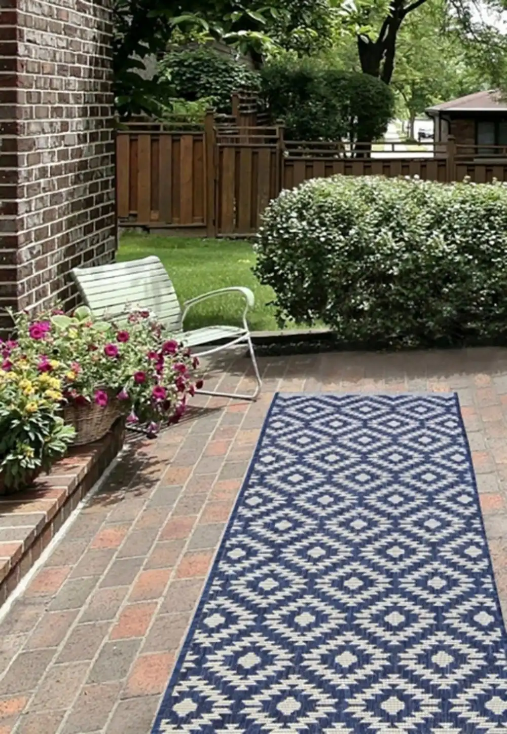 County Indoor Outdoor Genesis NAVY Rug - Image 5