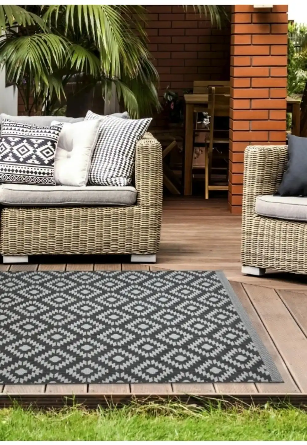 County Indoor Outdoor Genesis SILVER Rug - Image 2