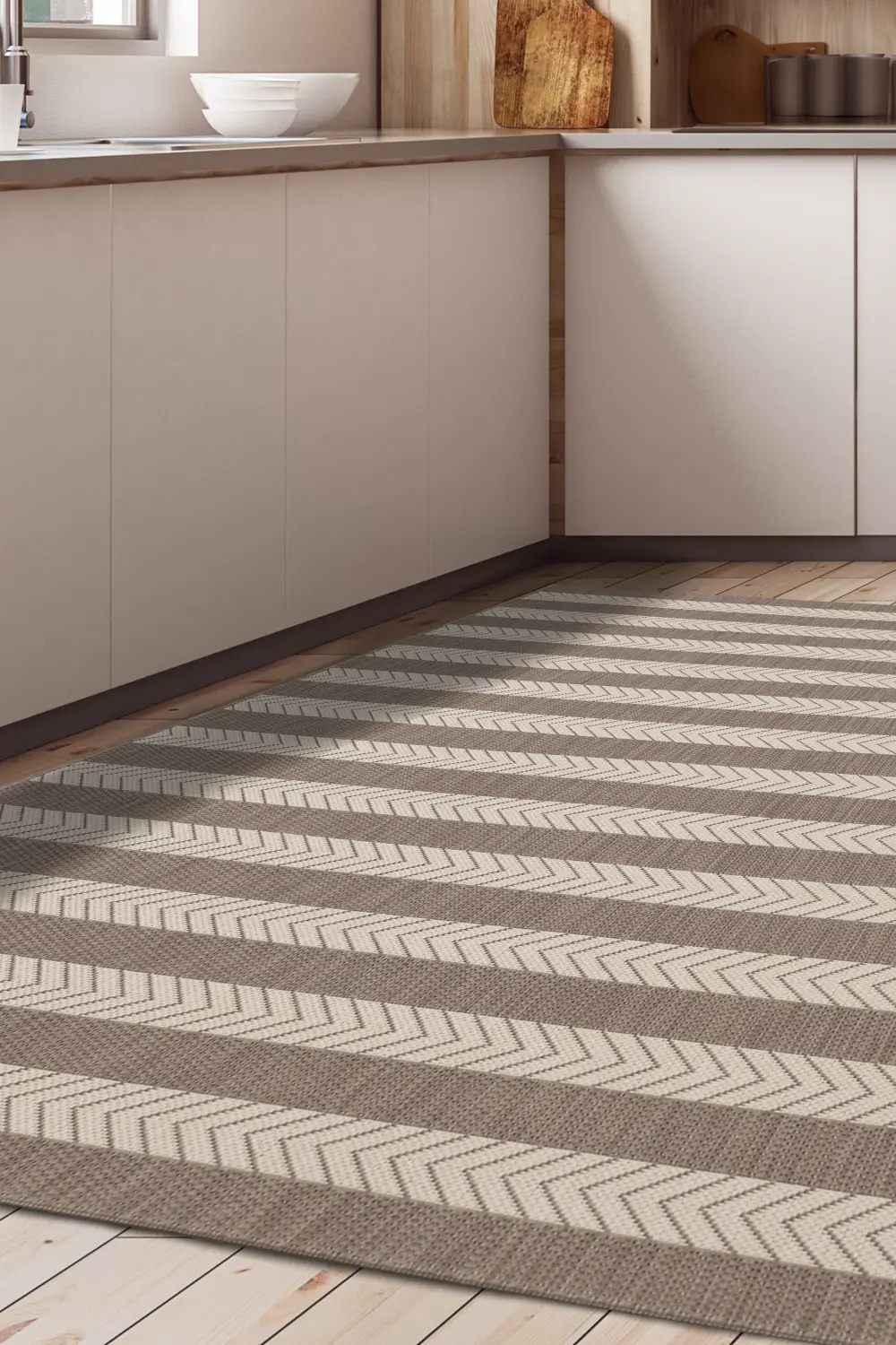 COUNTY STRIPE NATURAL Indoor/Outdoor