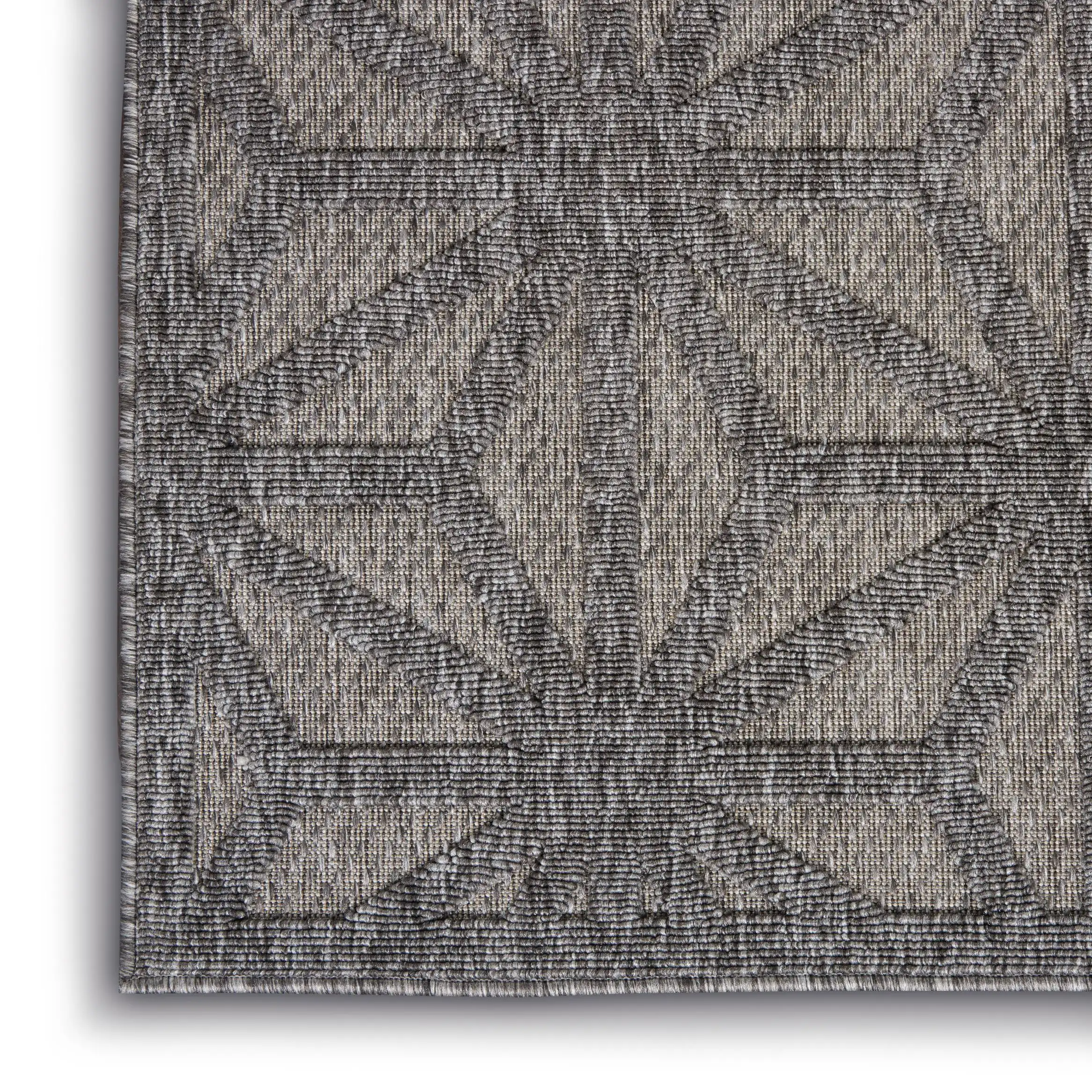 Cozumel (Outdoor) CZM01 Dark Grey Rug - Image 3