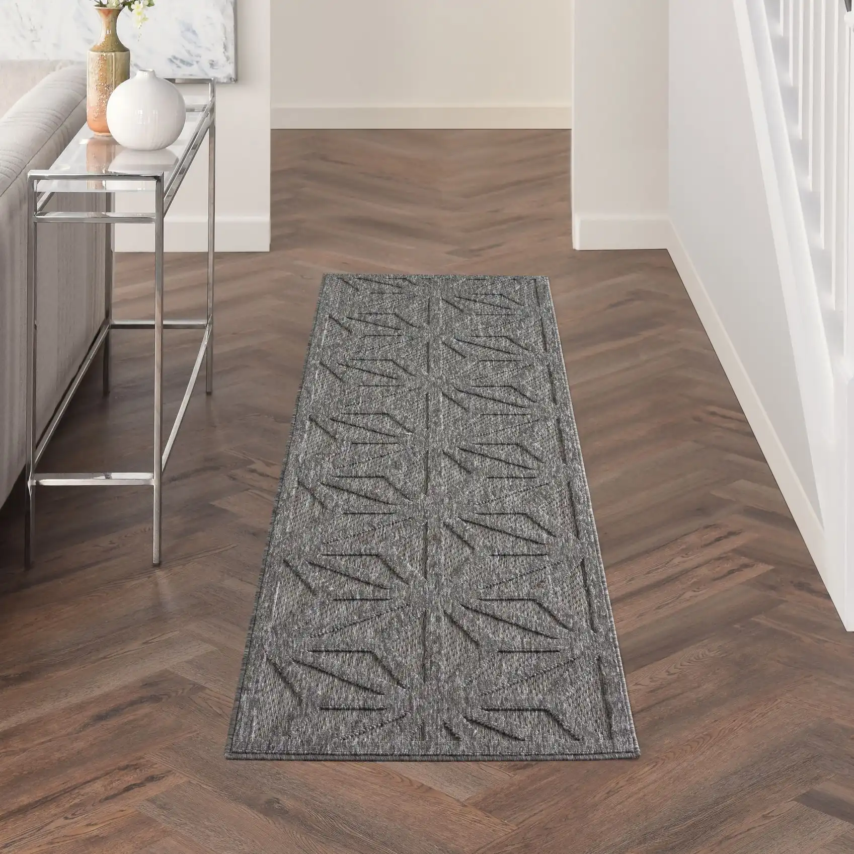 Cozumel (Outdoor) CZM01 Dark Grey Rug - Image 5