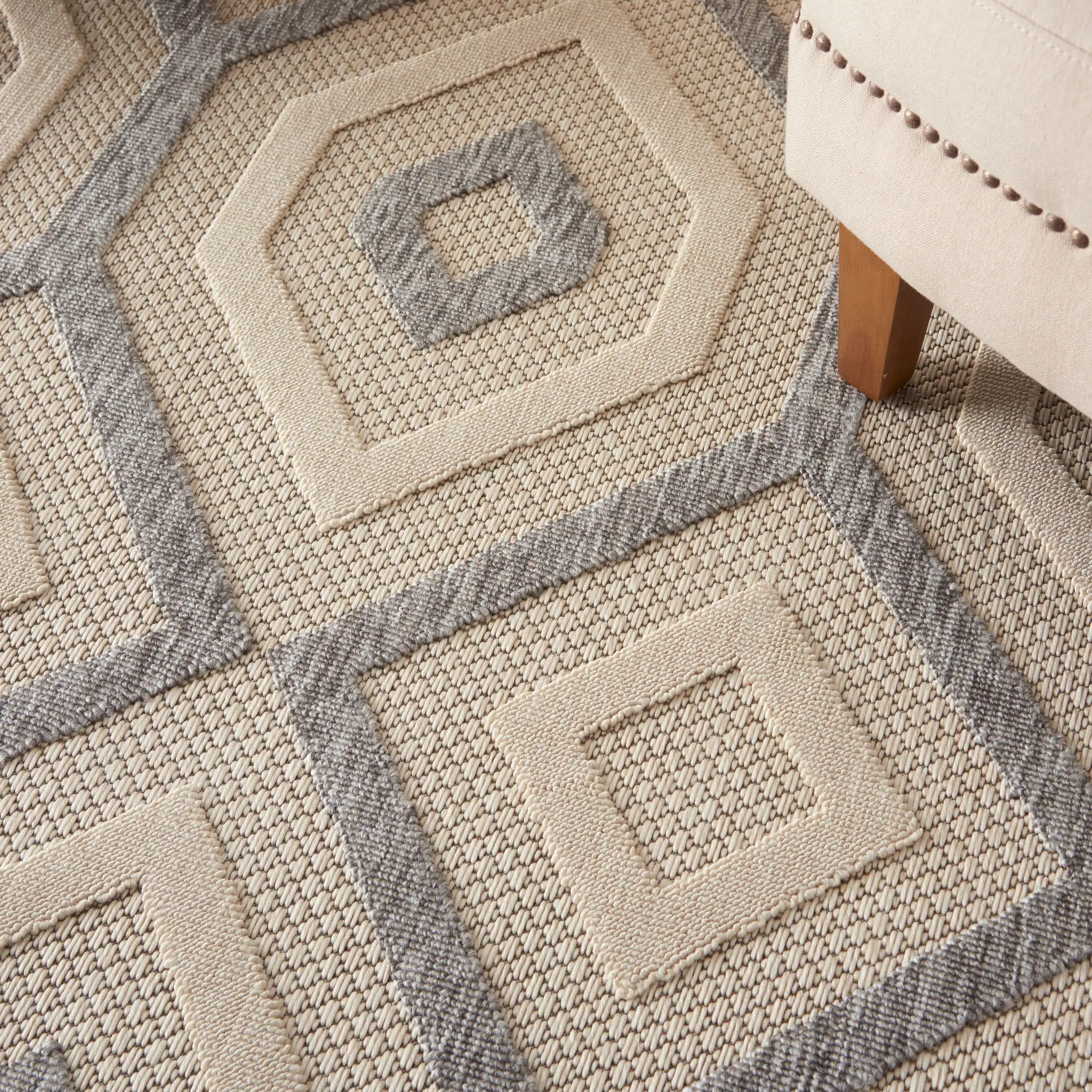 Cozumel (Outdoor) CZM02 Cream Rug - Image 3