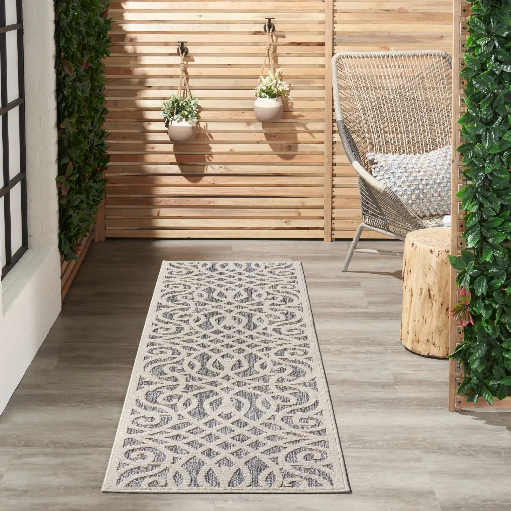 Cozumel (Outdoor) CZM04 Grey Rug - Image 5