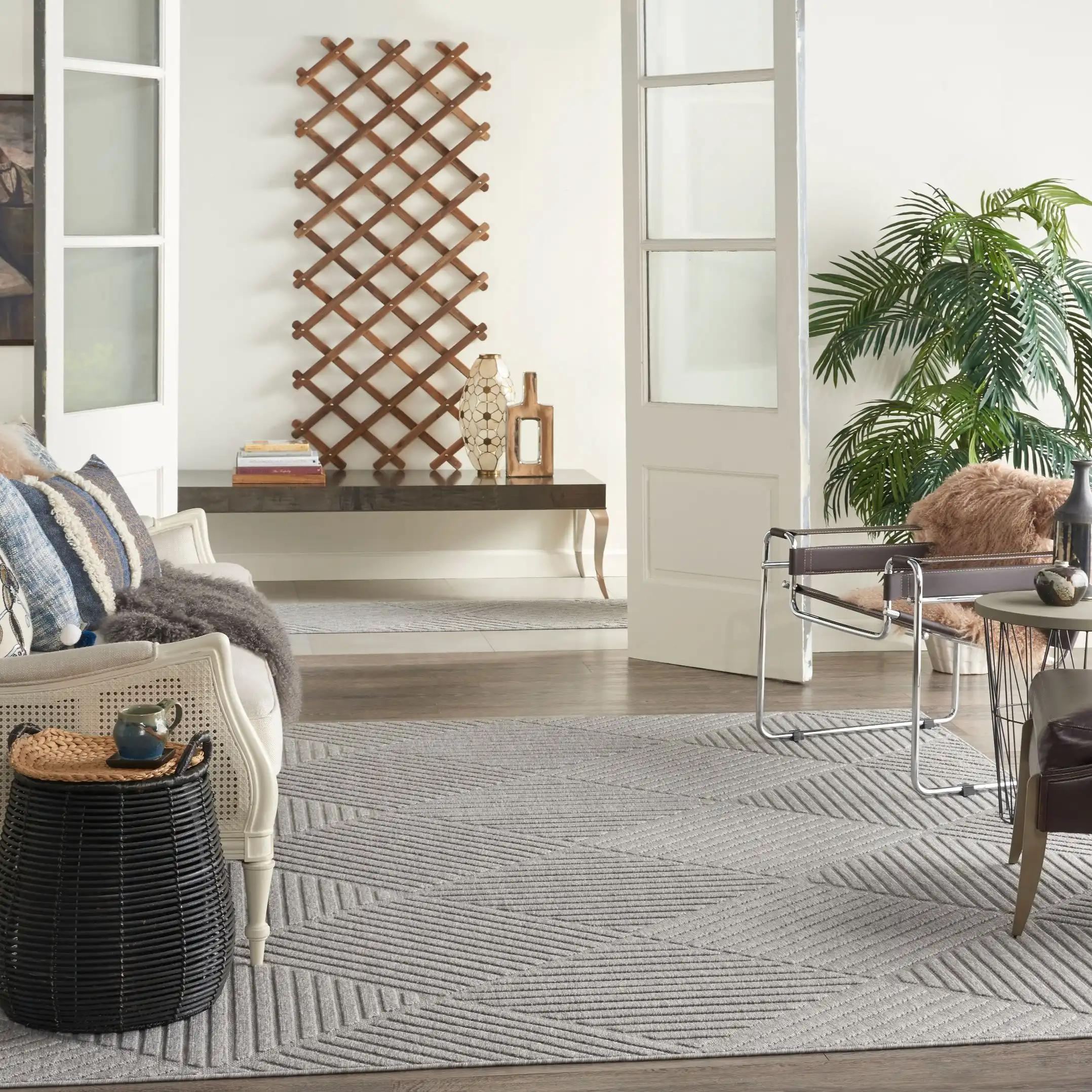Cozumel (Outdoor) CZM05 Light Grey Rug - Image 4