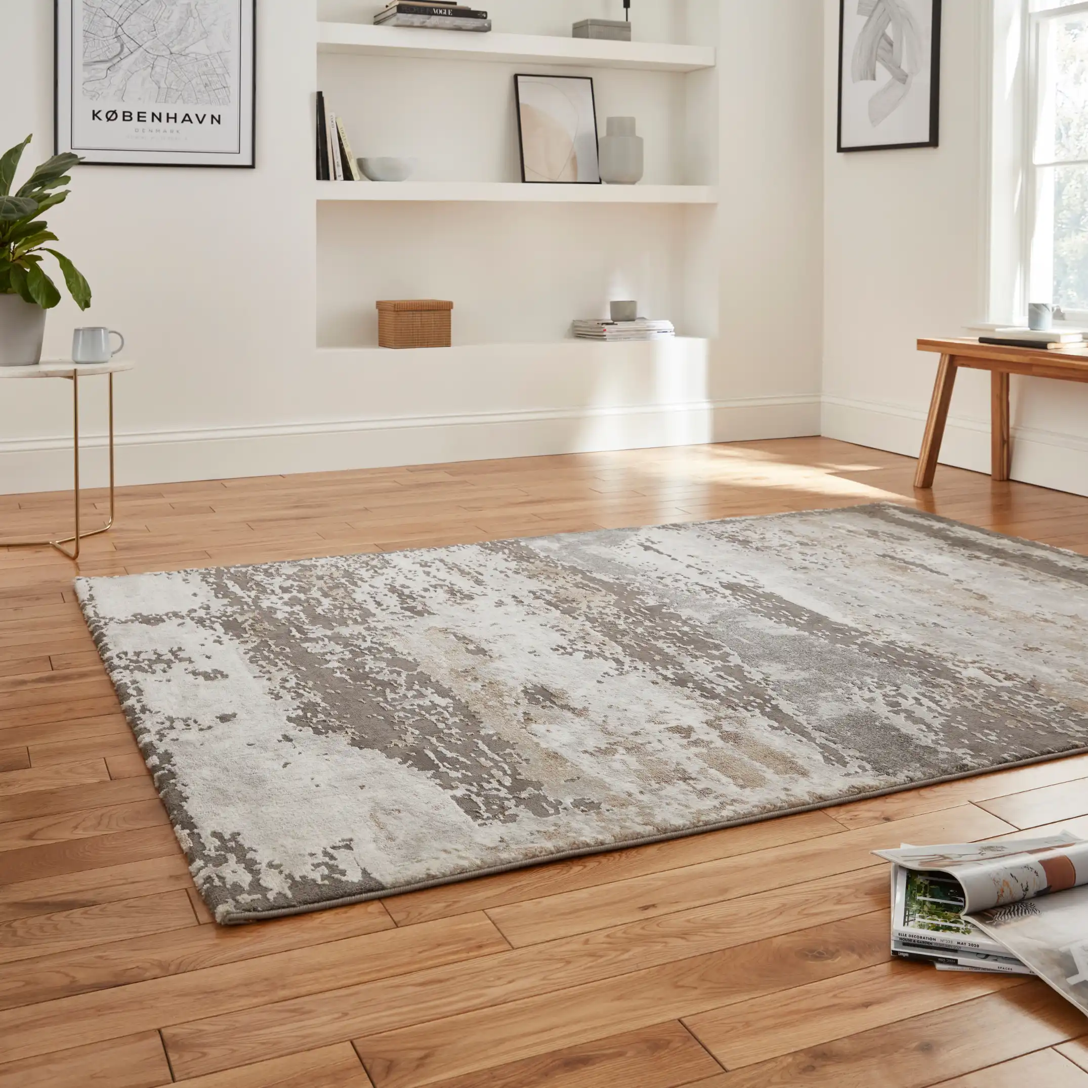 Craft 19788 Grey Beige Rug - Image 3