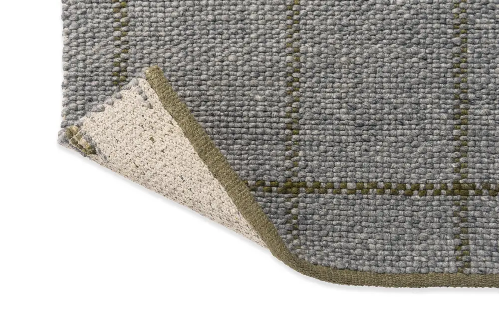 Craft Matter Check Slate/Olive 049104 Rug - Image 3