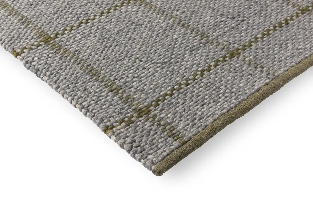 Craft Matter Check Slate/Olive 049104 Rug - Image 7