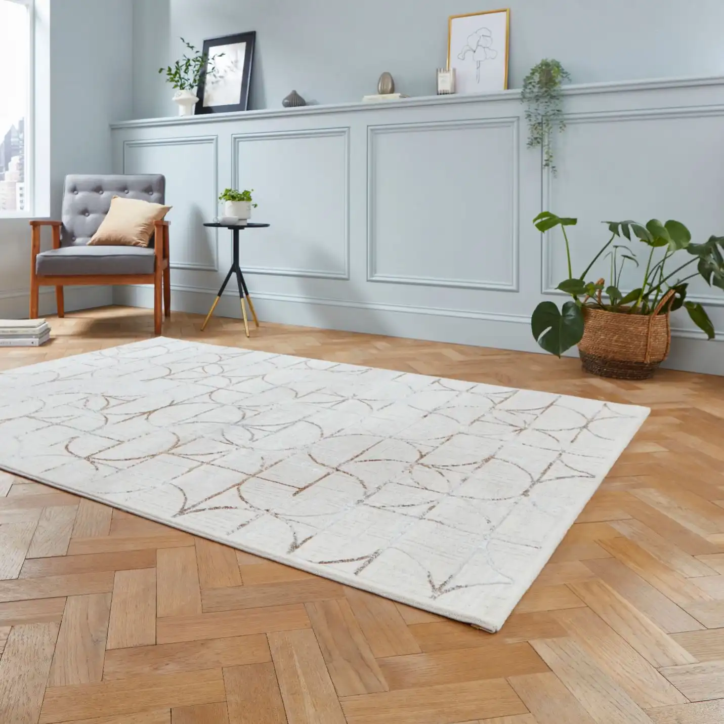 Creation G2851 Beige Silver Rug - Image 5