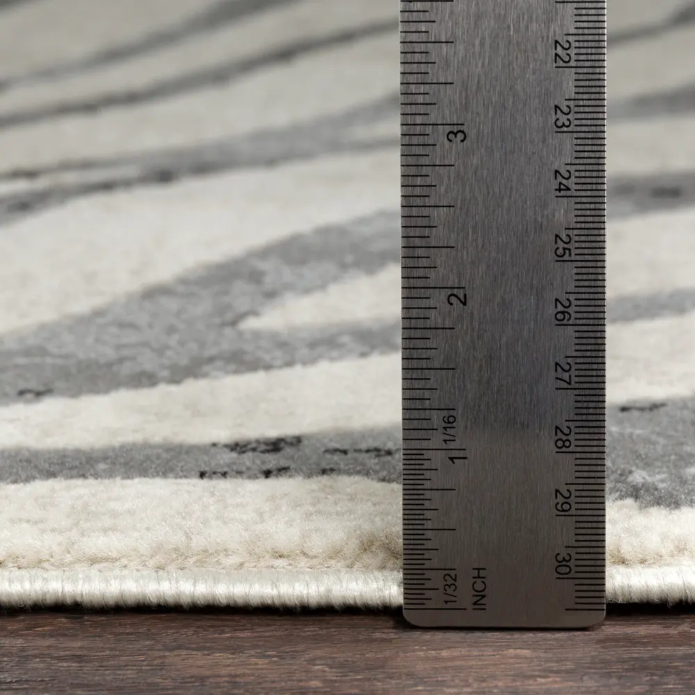 Cybele Scandi Boho Zebra Charcoal Rug - Image 9