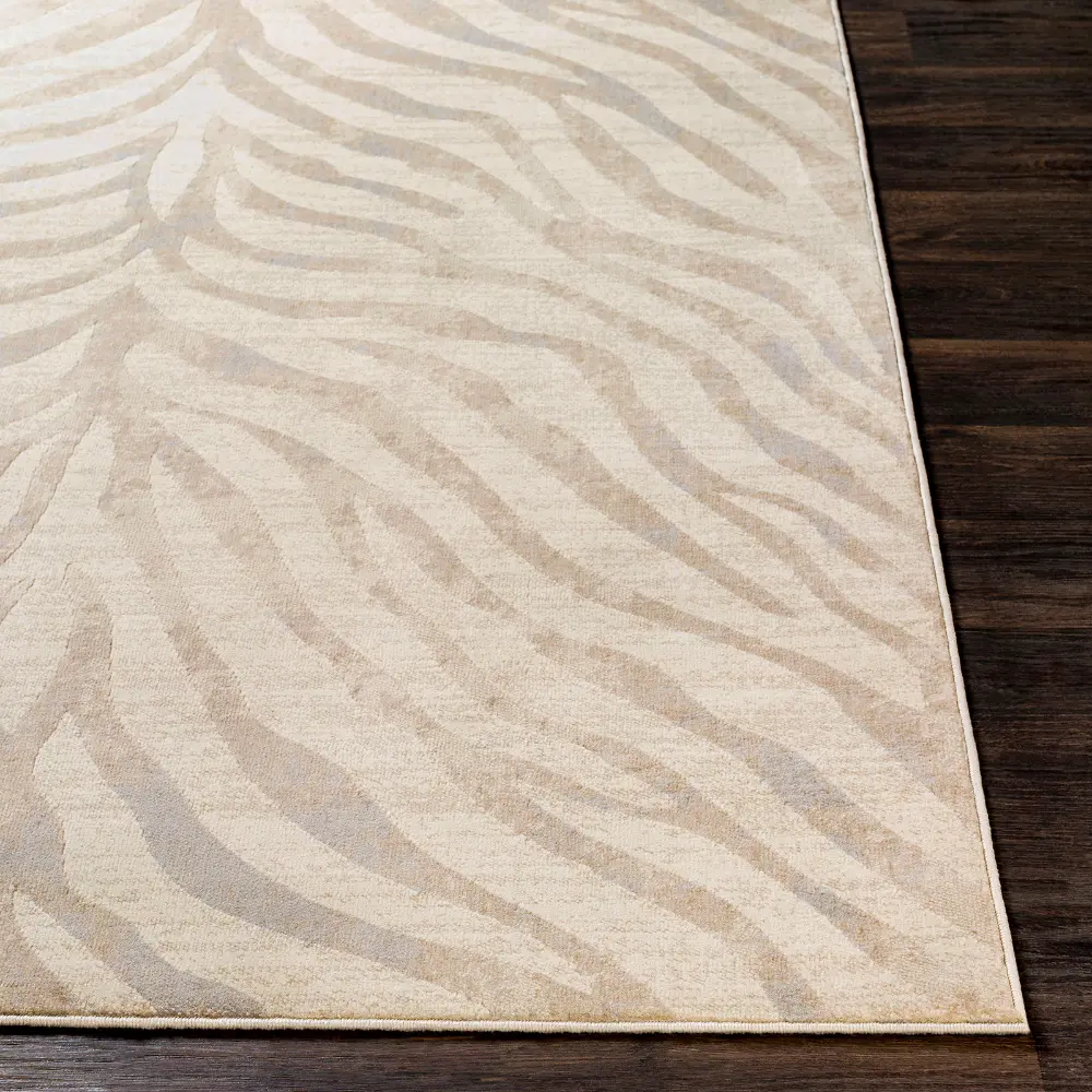 Cybele Scandi Boho Zebra Light Grey Rug - Image 5