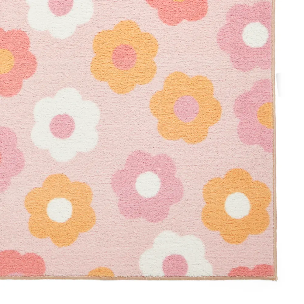 Catherine Lansfield Daisy Retro Pink - Washable - Image 5