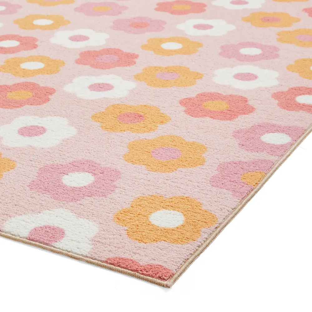 Catherine Lansfield Daisy Retro Pink - Washable - Image 7