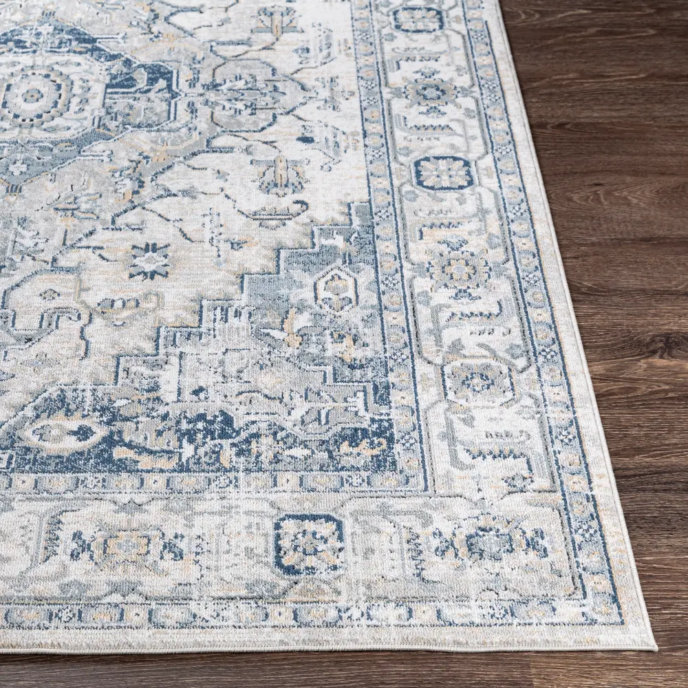 Dalila Vintage Oriental Boho Dark Blue Rug - Image 4