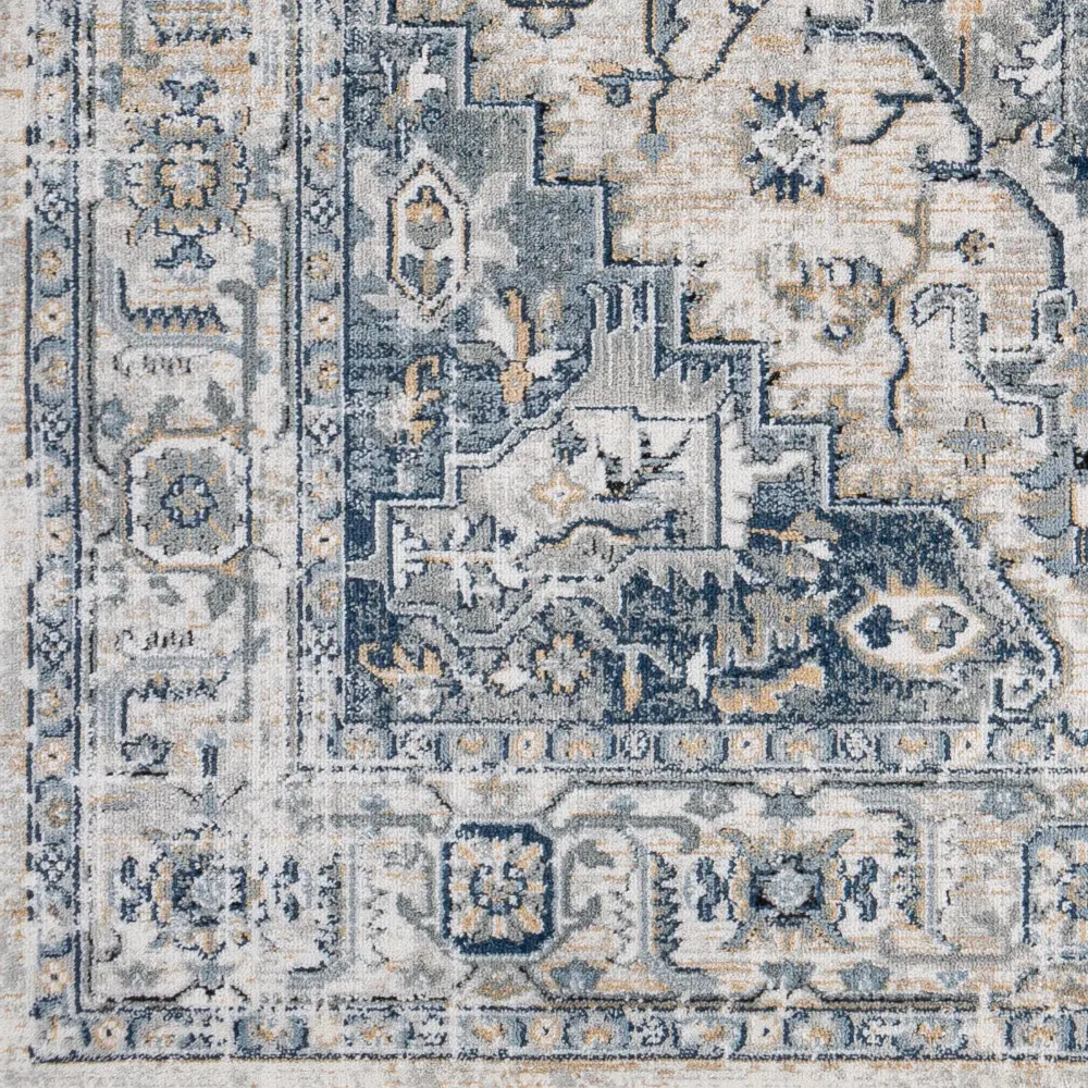 Dalila Vintage Oriental Boho Dark Blue Rug - Image 5