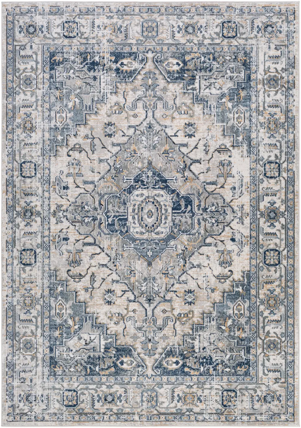 Dalila Vintage Oriental Boho Dark Blue Rug - Image 6