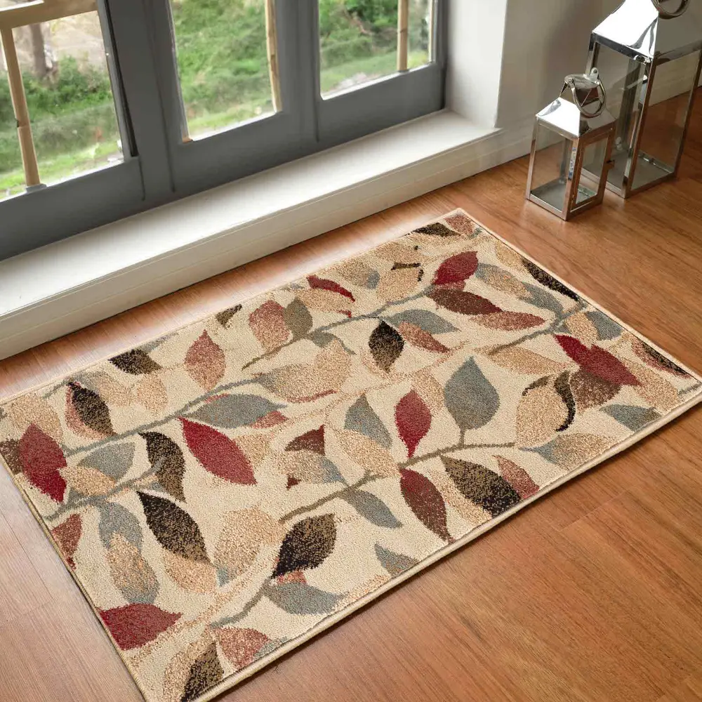 Damali Scandi Modern Dark Red Rug - Image 6