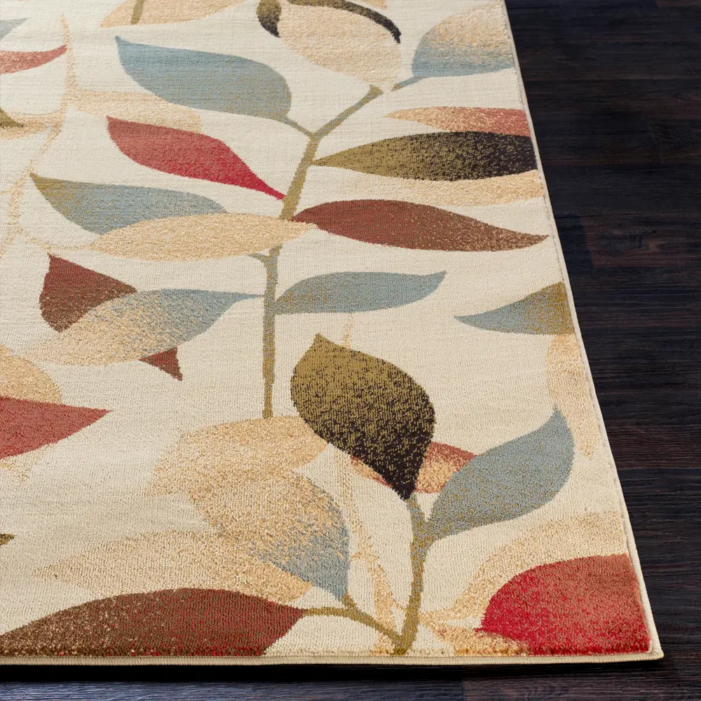 Damali Scandi Modern Dark Red Rug - Image 9