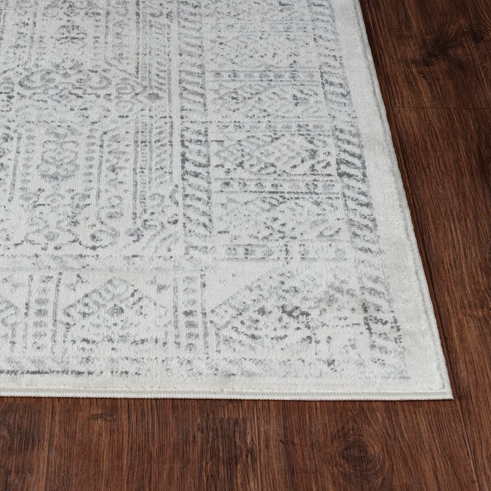 Dania Vintage Oriental Boho Grey/Ivory Rug - Image 4