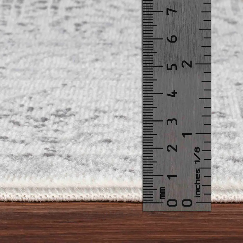 Dania Vintage Oriental Boho Grey/Ivory Rug - Image 5