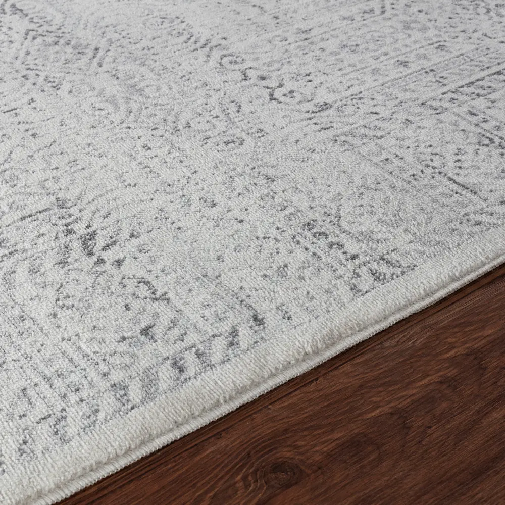 Dania Vintage Oriental Boho Grey/Ivory Rug - Image 7