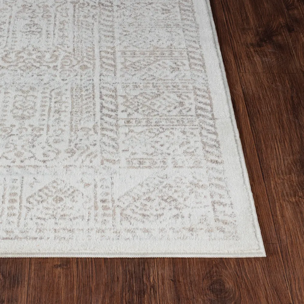 Dania Vintage Oriental Boho Tan/Grey Rug - Image 2
