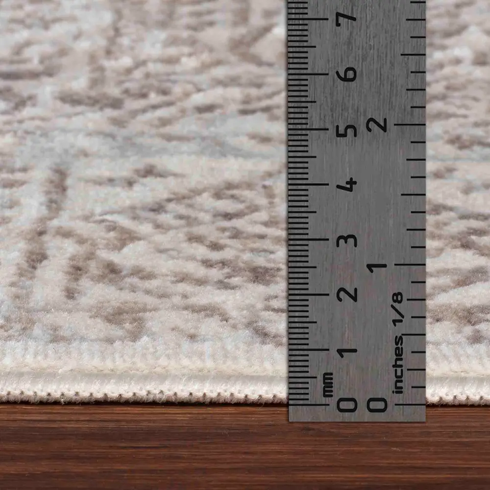 Dania Vintage Oriental Boho Tan/Grey Rug - Image 3