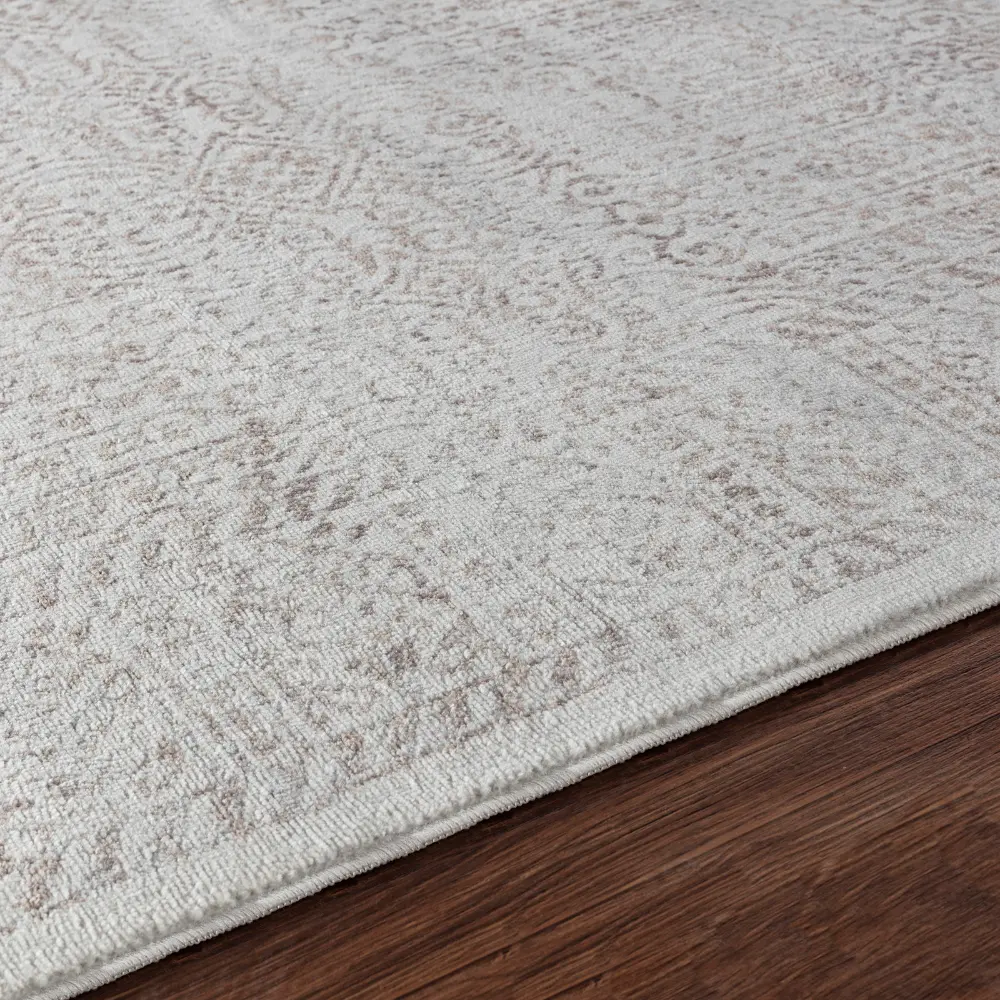 Dania Vintage Oriental Boho Tan/Grey Rug - Image 4