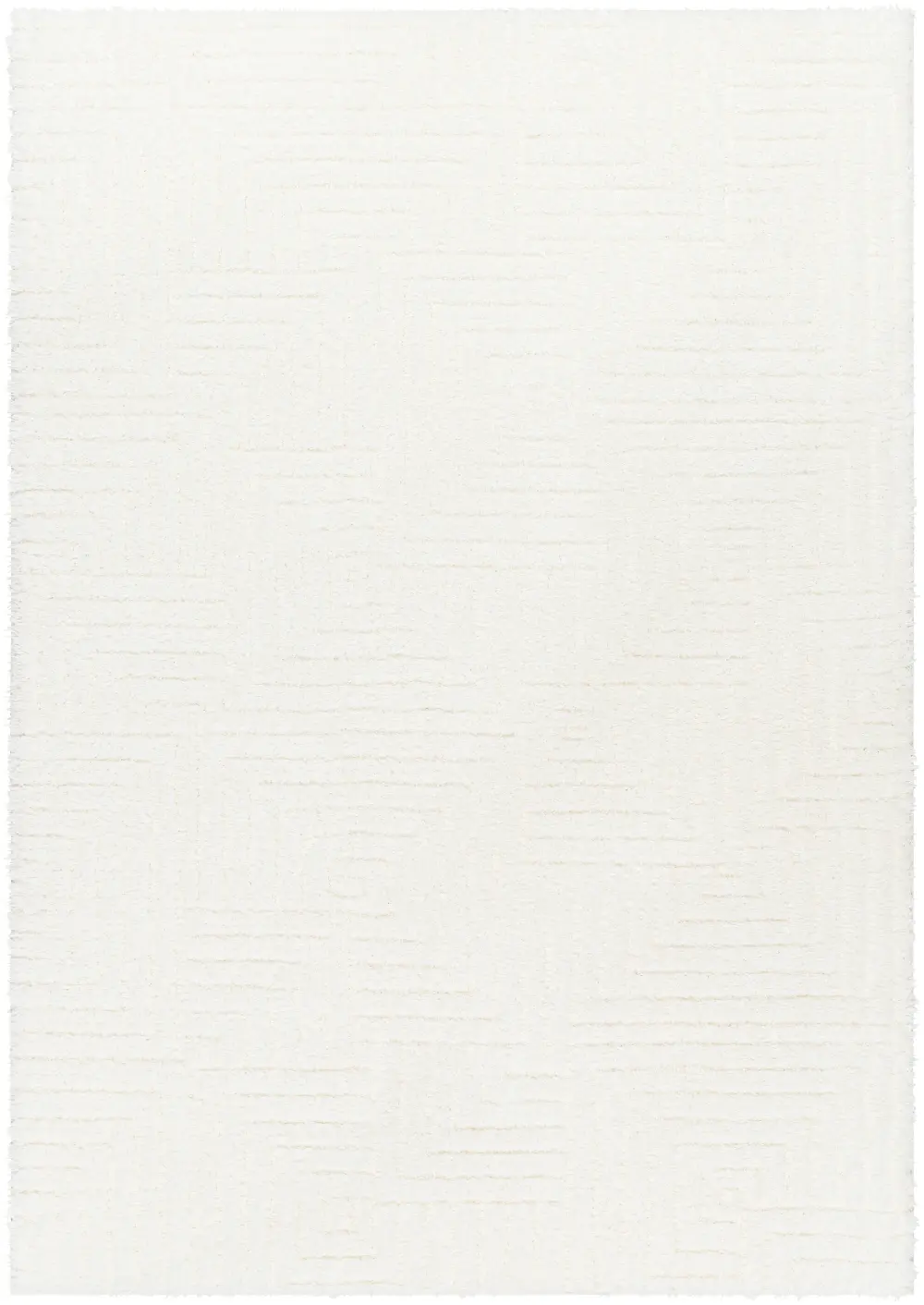 Dariana Shaggy Modern Plush Pile Ivory Rug - Image 4