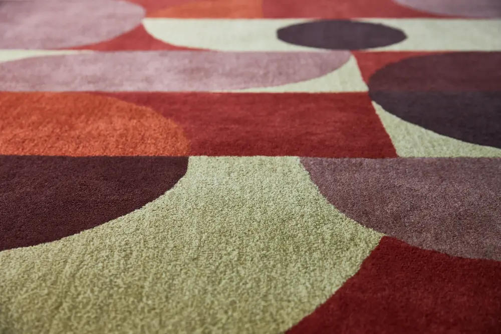 Decor  Cosmo-Red Pale Green 095203 Rug - Image 5