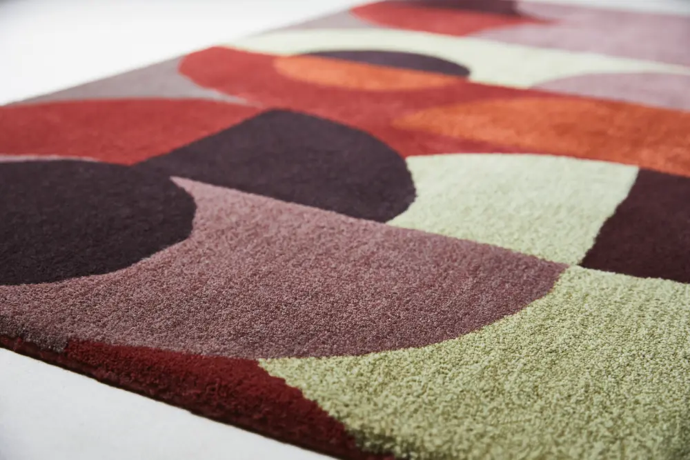 Decor  Cosmo-Red Pale Green 095203 Rug - Image 6