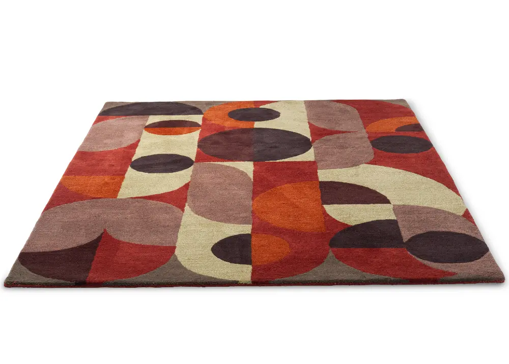 Decor  Cosmo-Red Pale Green 095203 Rug - Image 8