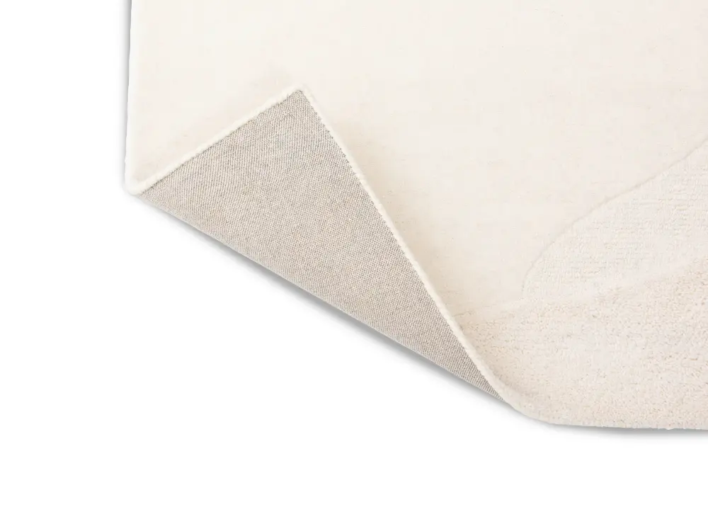 Decor Scape- Wool white 095001 Rug - Image 2