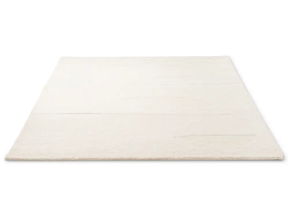 Decor Scape- Wool white 095001 Rug - Image 3