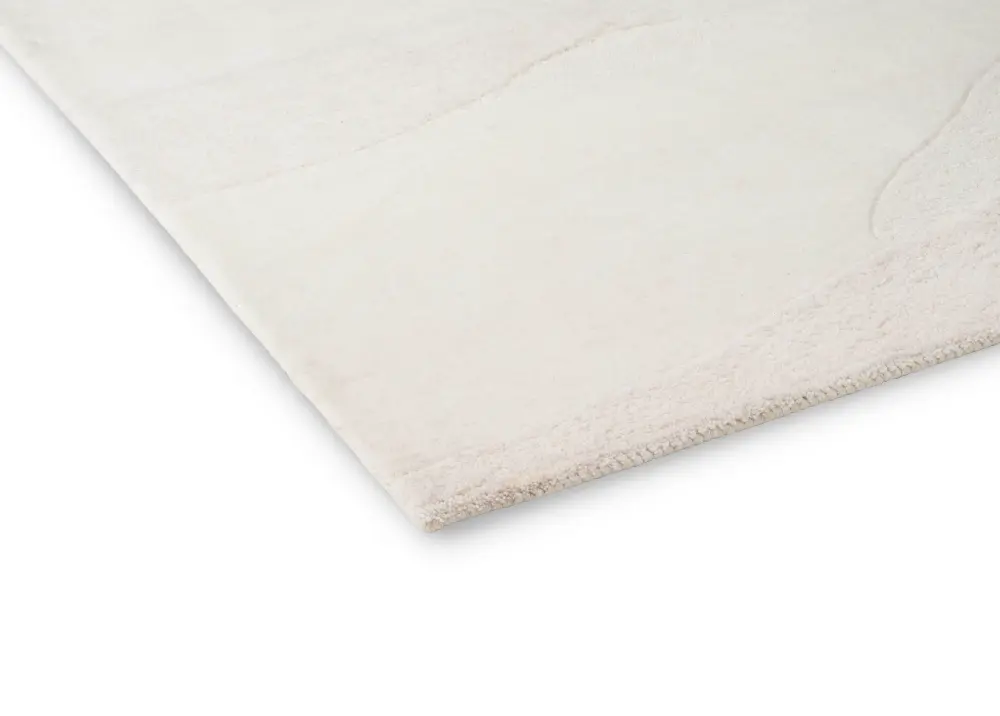 Decor Scape- Wool white 095001 Rug - Image 4