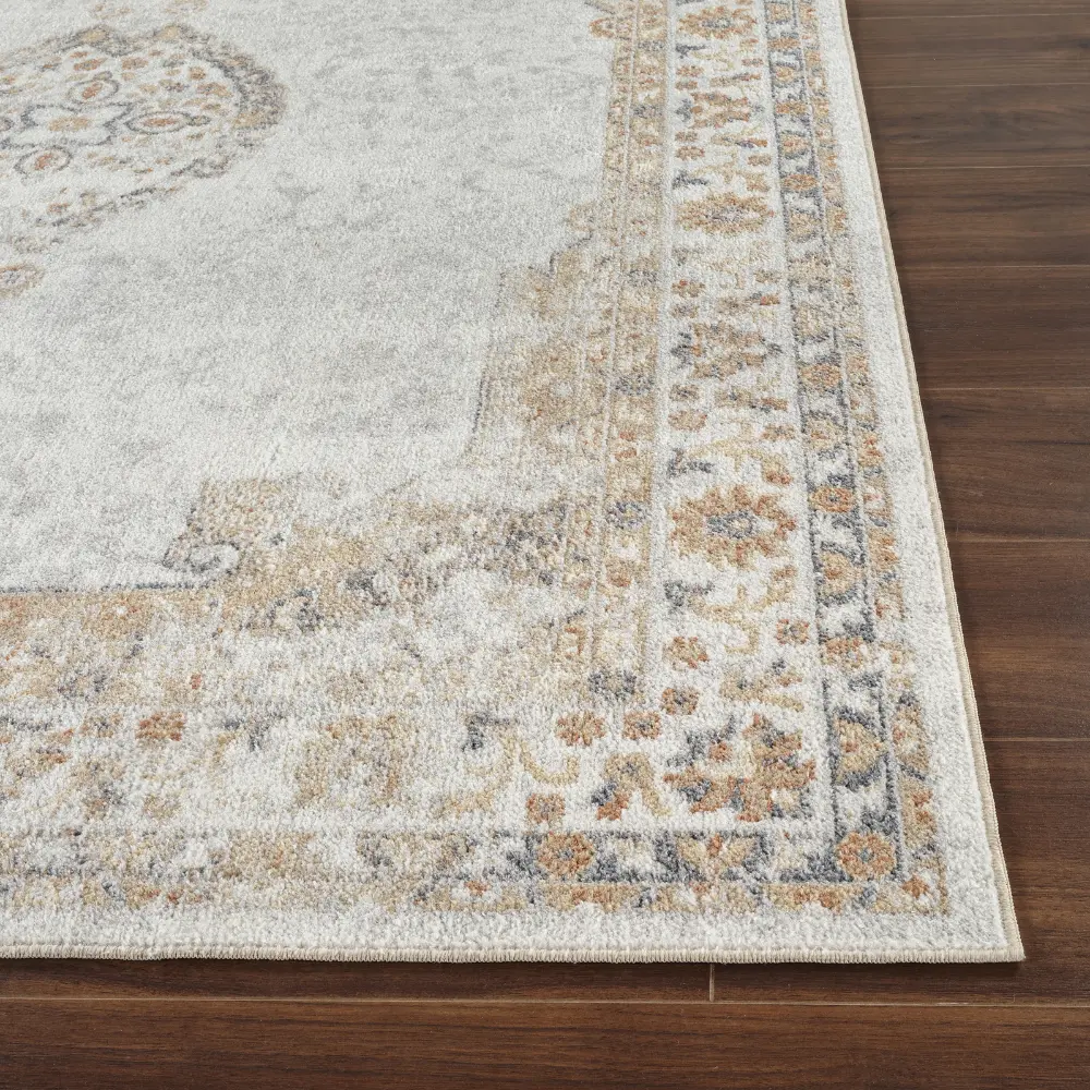 Deepika Machine Washable Oriental Boho Grey/Brown Rug - Image 8