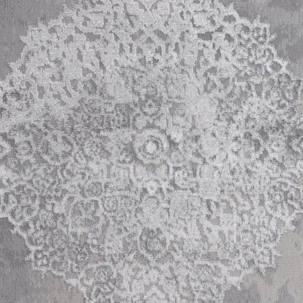 Defne Vintage Oriental Boho White/Grey Rug - Image 9