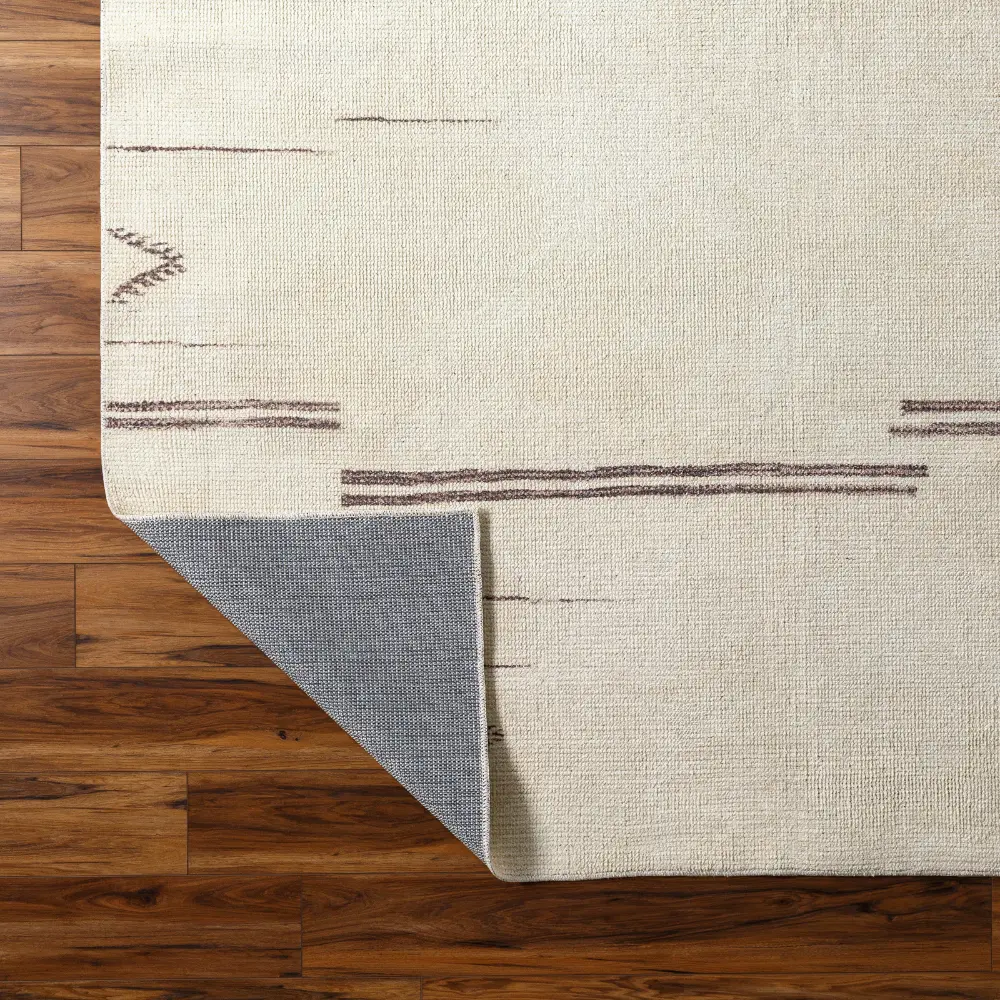 Rivi Becki Owens X Livabliss Global Scandi Dark Brown/Beige Rug - Image 4