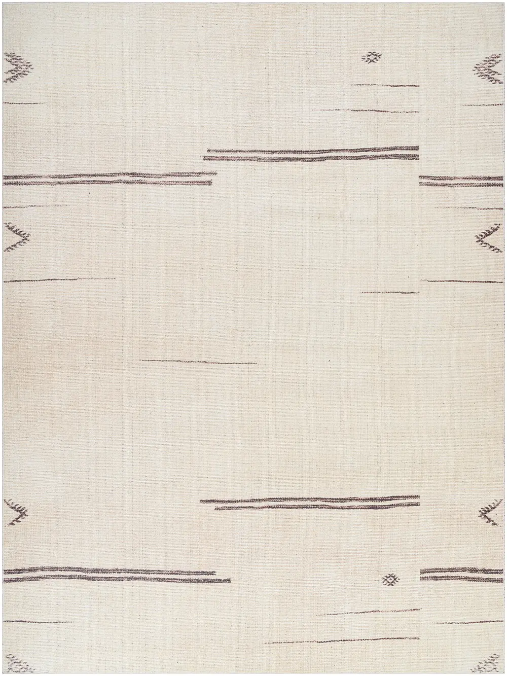 Rivi Becki Owens X Livabliss Global Scandi Dark Brown/Beige Rug - Image 9