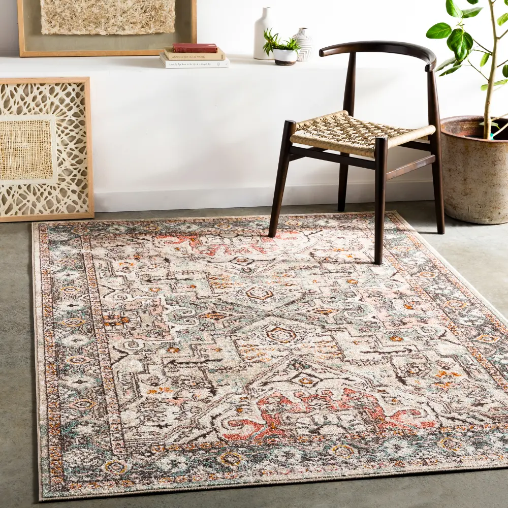 Dia Vintage Oriental Boho Brick Rug - Image 2